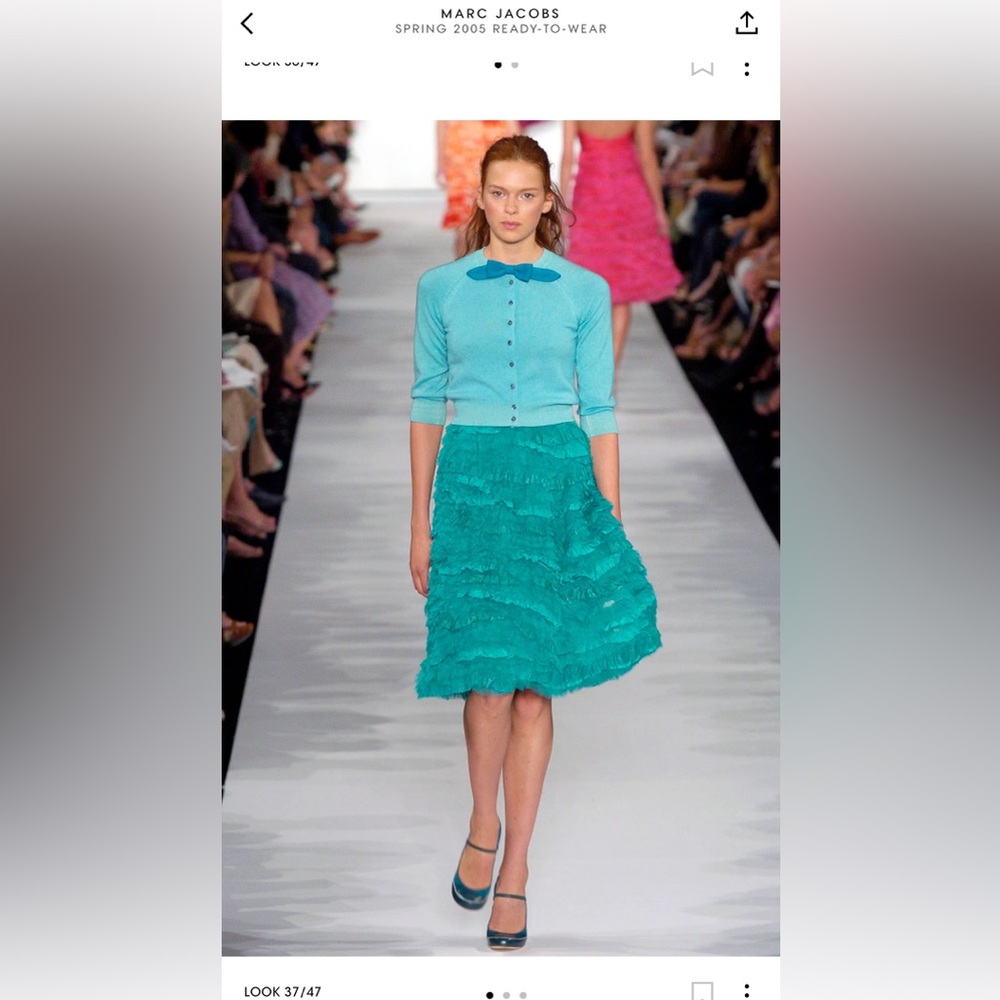 Marc Jacobs Spring 2005 Runway Turquoise Skirt